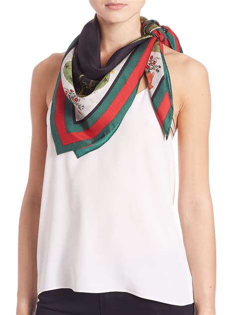 womens gucci scarf|gucci neckerchief.